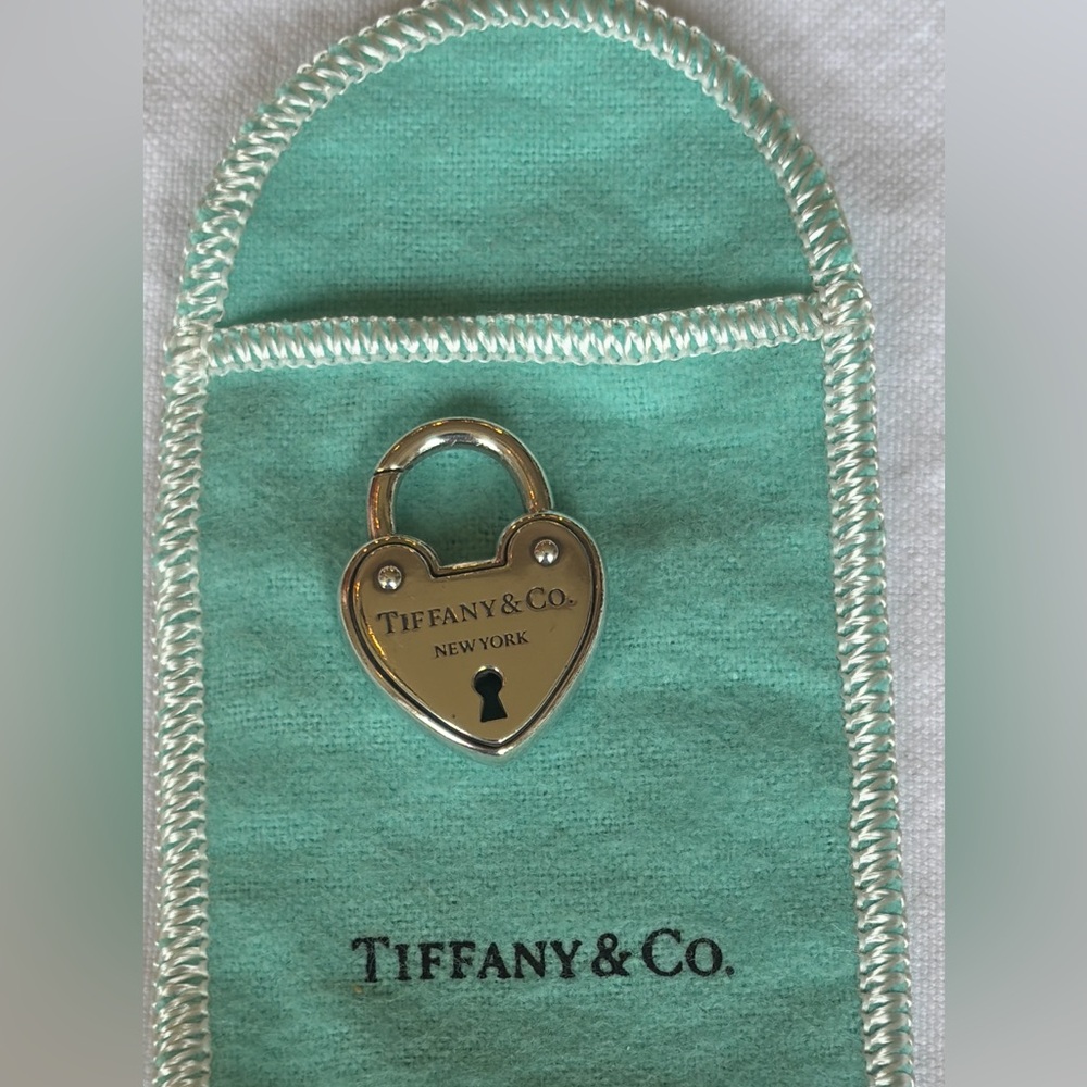 Tiffany & Co. Silver Heart Arc lock Pendant charm